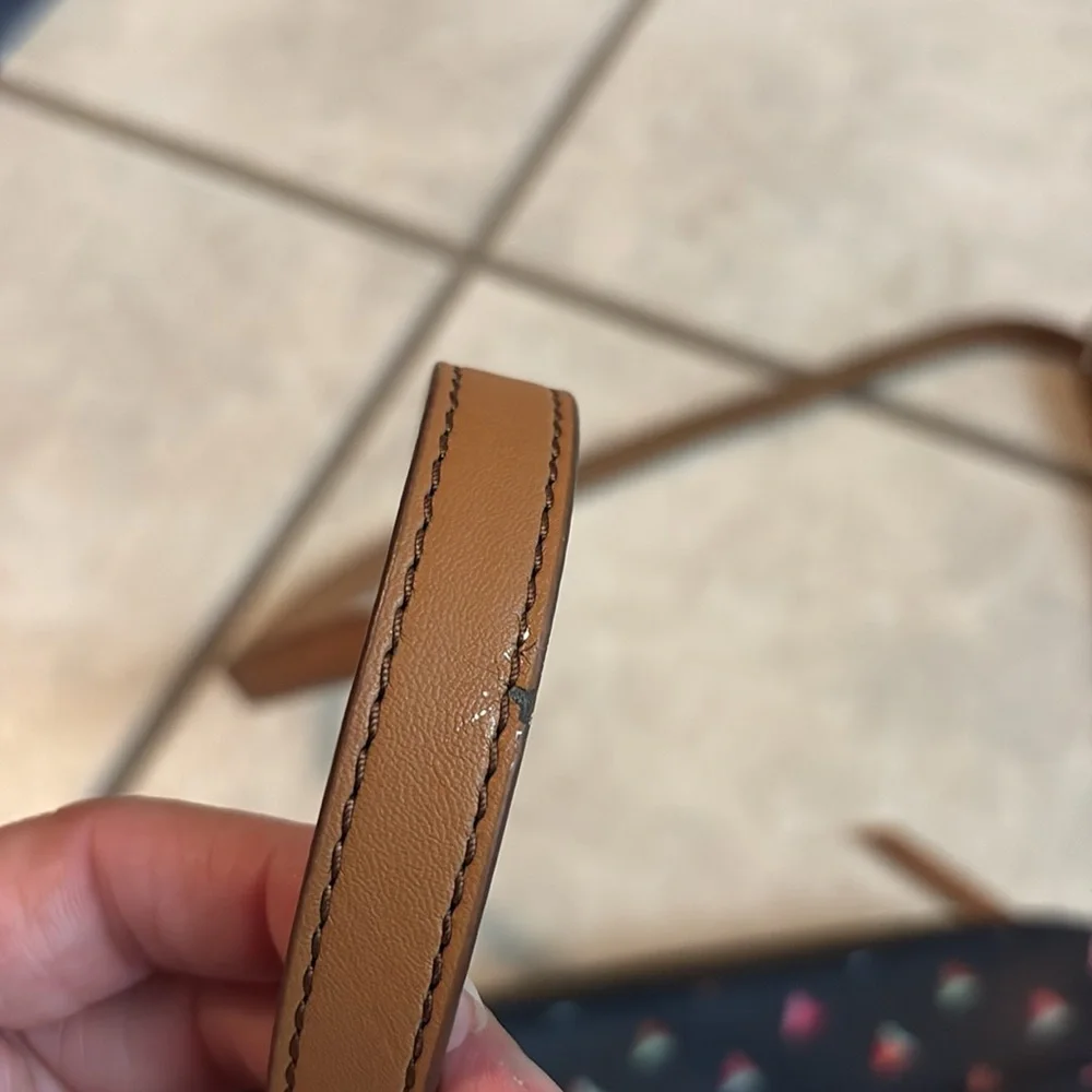 Navy Fossil crossbody purse